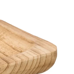 Plato De Presentación Cuadrado De Madera Quemada