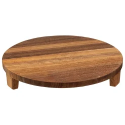 Plato de presentación de madera de acacia 30cm