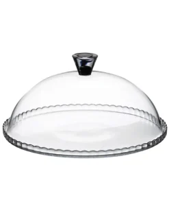 Plato De Tarta De Vidrio C/Tapa