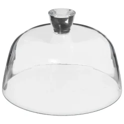 Plato De Tarta Vidrio C/Tapa 27Cm