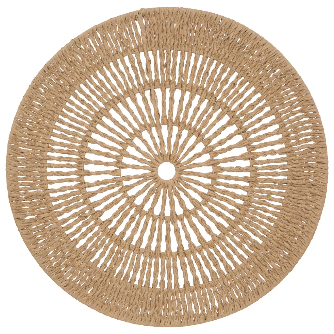 Plato Decorativo De Corda Beiga Sea View 76cm