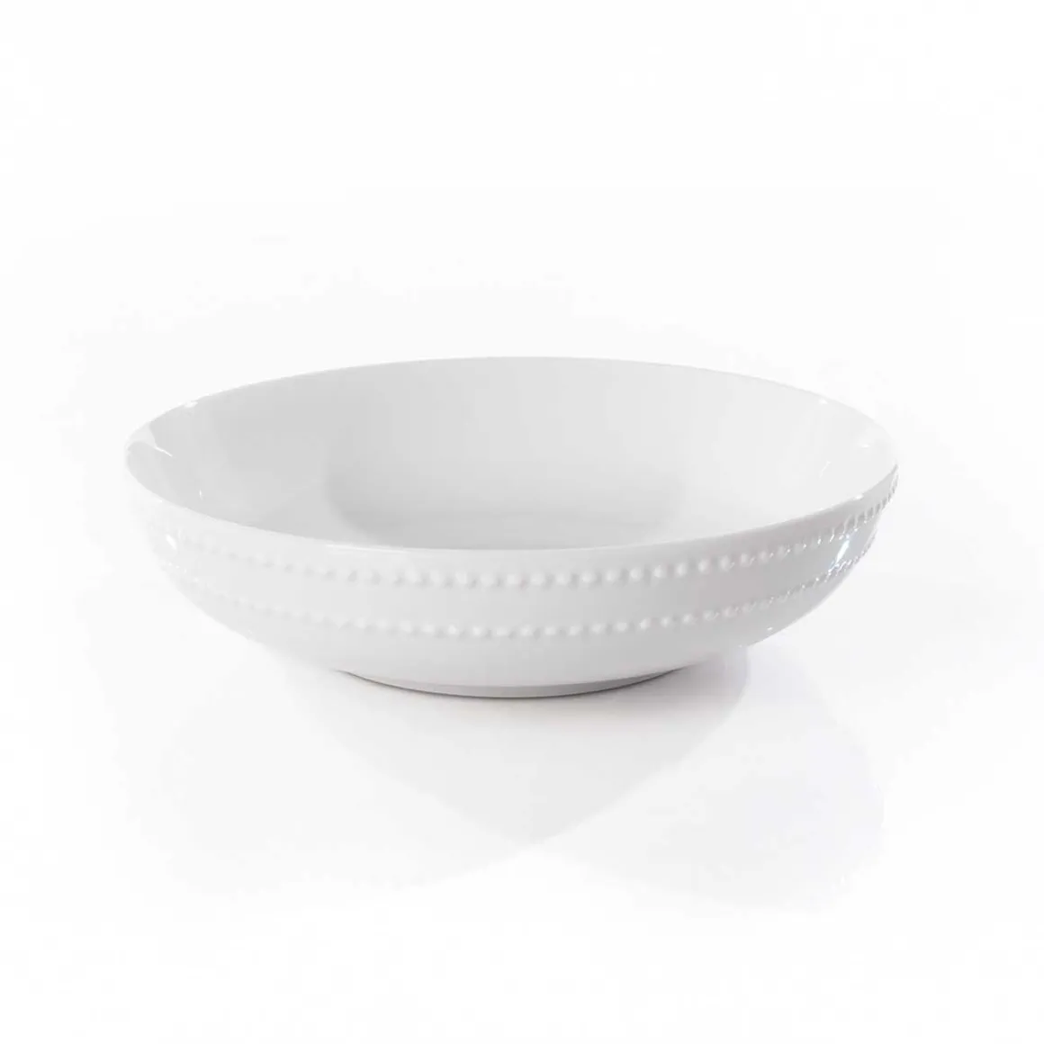 Plato hondo AMELIE blanco 23cm