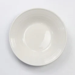 Plato Hondo Blanco Pure de Porcelana 22cm