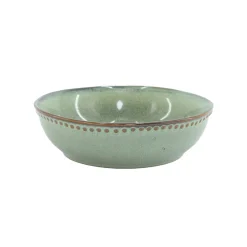 Plato Hondo Capri Verde Cerámica 17cm