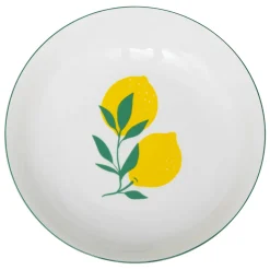 Plato hondo CITRONS 20cm de porcelana