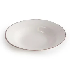 Plato Hondo Sauvage Blanco de Gres