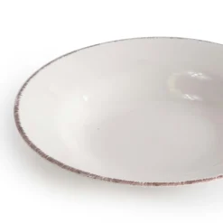 Plato Hondo Sauvage Blanco de Gres