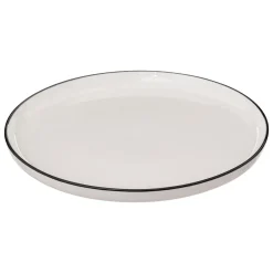 Plato Llano Alix Blanco de Porcelana 27cm