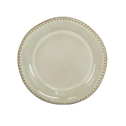 Plato Llano Capri Beige De Cerámica 27cm