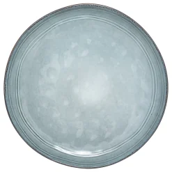 Plato Llano Flower Azul