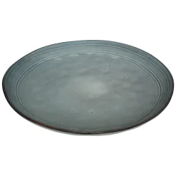 Plato Llano Flower Azul