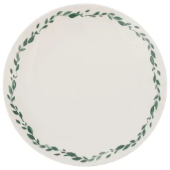 Plato llano LAURIER porcelana blanca 27cm