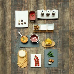 Plato Llano Ovalado De Bambú 20x10Cm