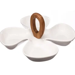 Plato Para Aperitivos C/4 Divisiones