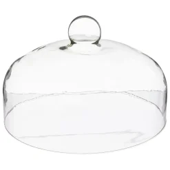 Plato para tarta con tapa vidrio+base acacia 30cm