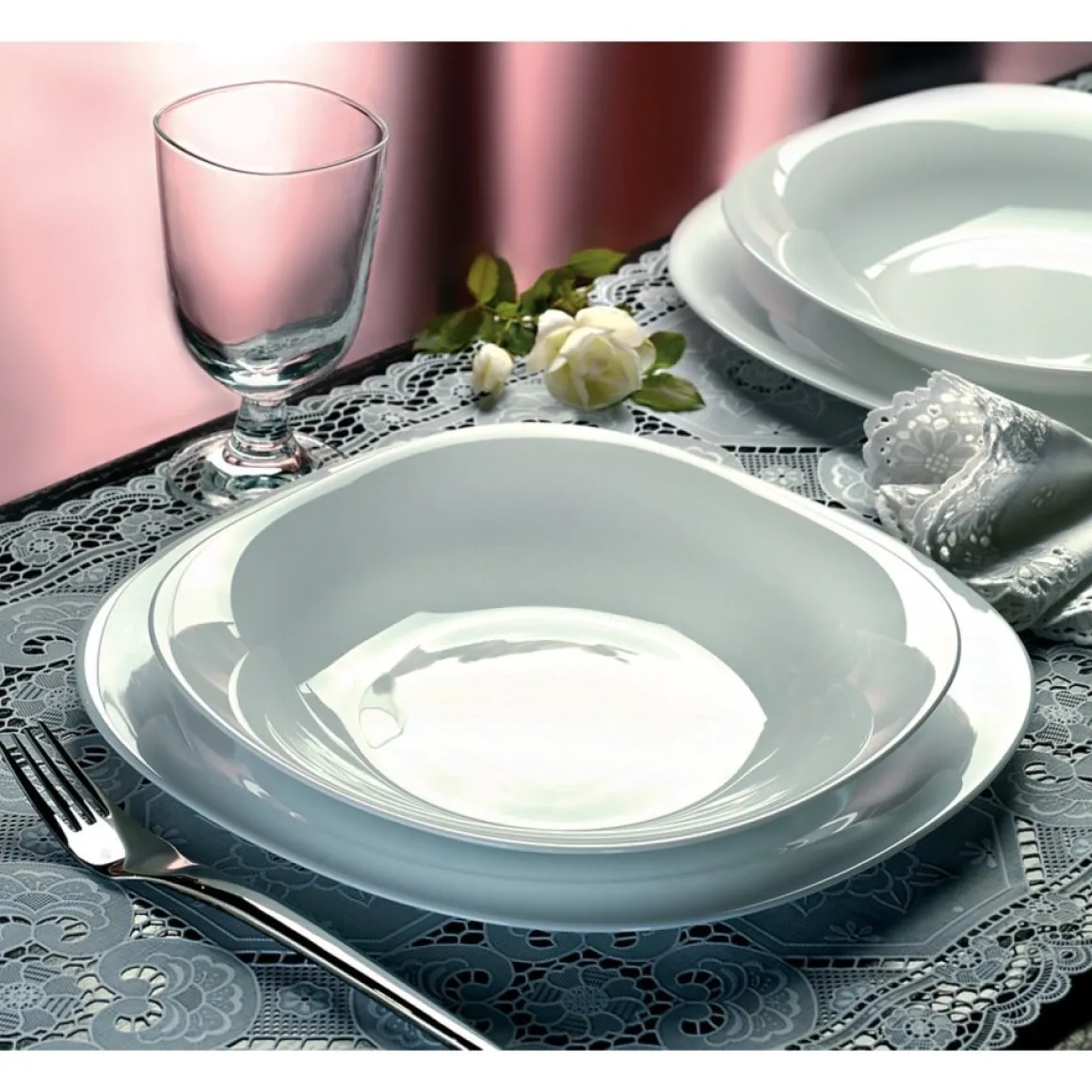 Plato Postre de Vitrocerámica