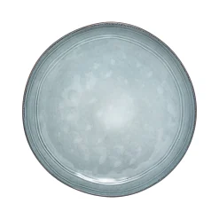 Plato Postre Flower Azul