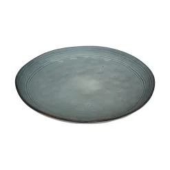 Plato Postre Flower Azul