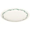 Plato postre LAURIER blanco de porcelana 19cm