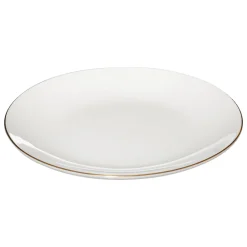 Plato Postre Petit Salon con Borde Dorado