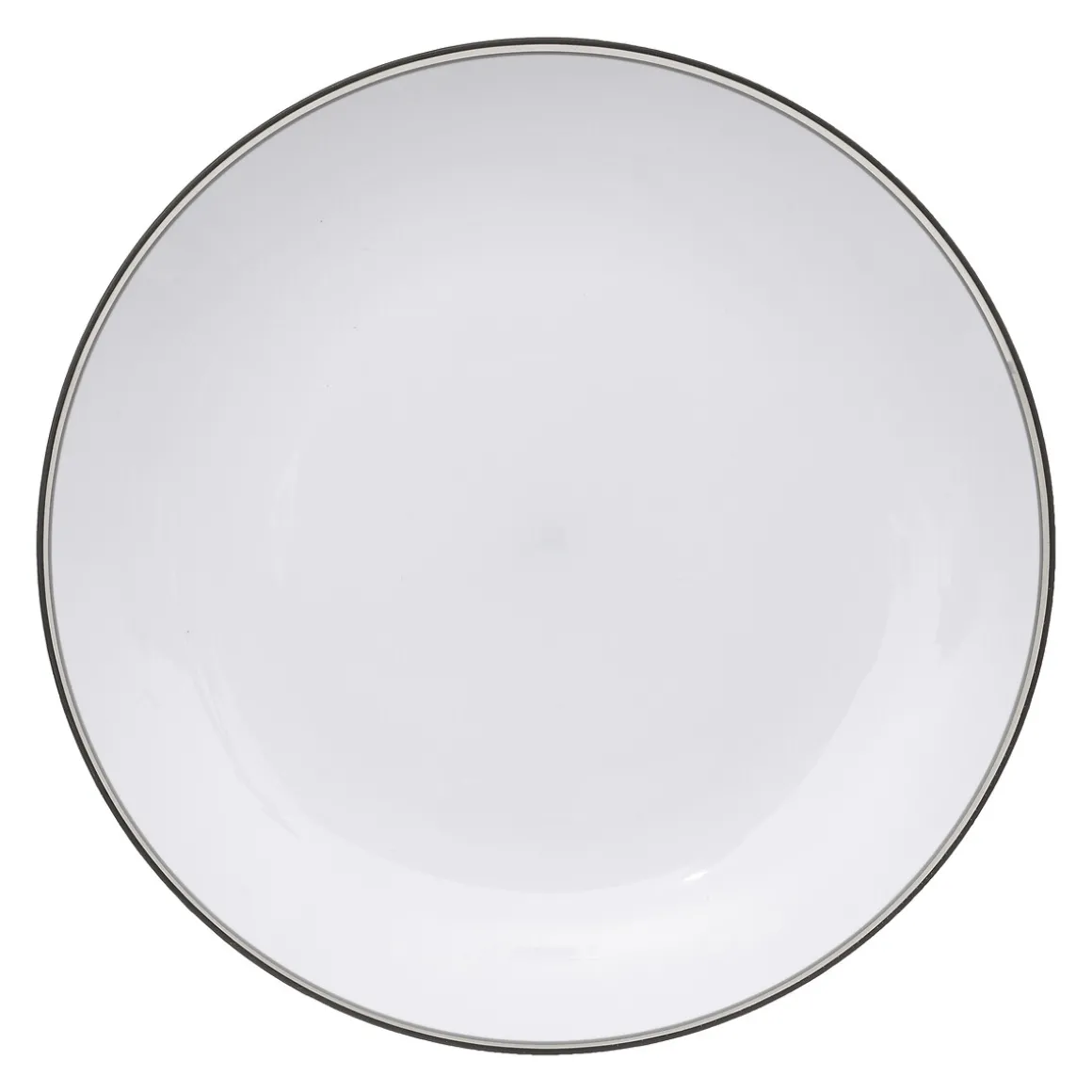 Plato Square Negro/Blanco 25Cm