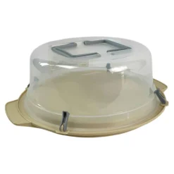 Porta tartas de plástico con tapa para transporte