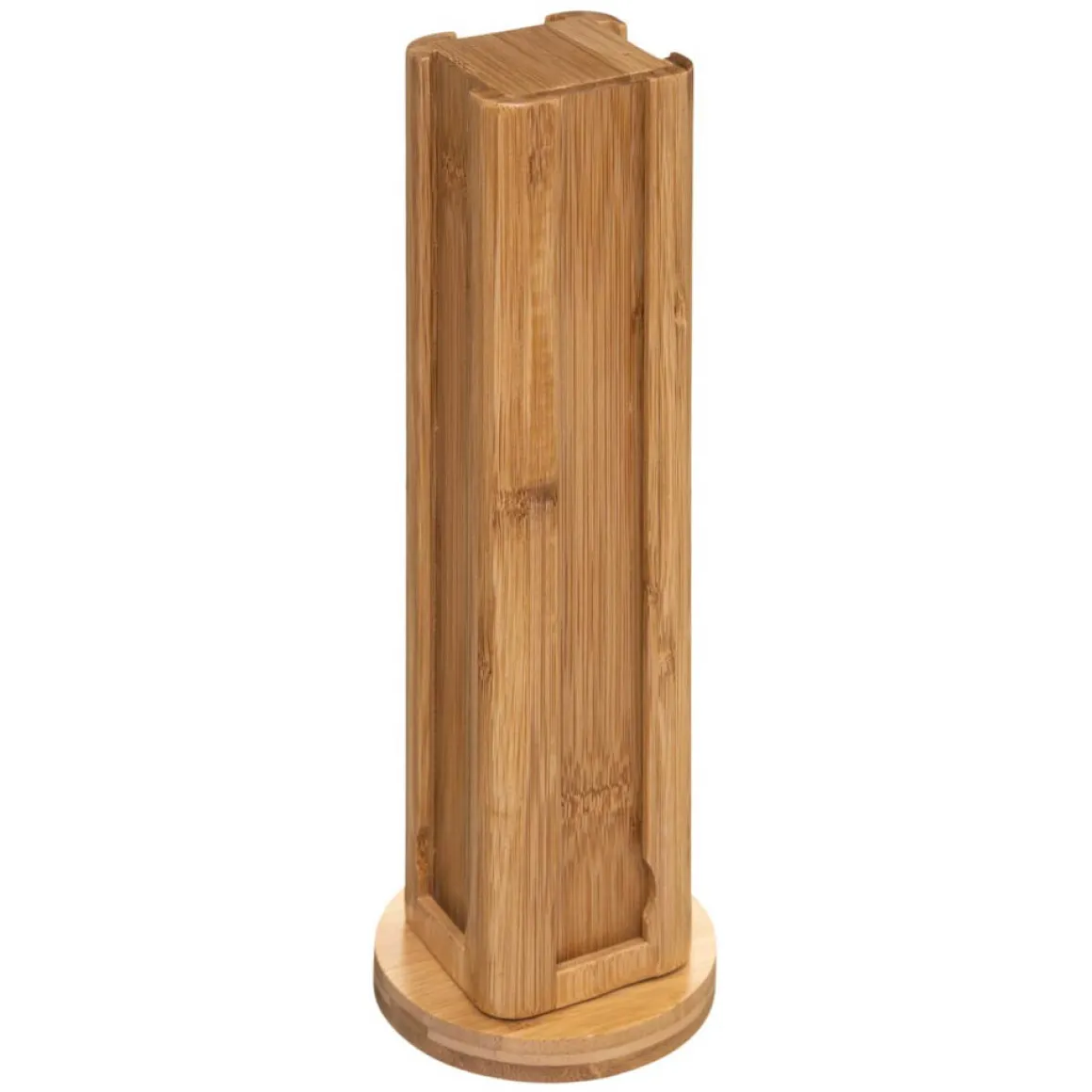Portacápsulas Giratorio De Bambú 32Pzas