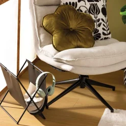 Porta-revistas cuero negro TWISTED LIME