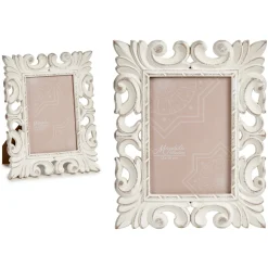 Portarretrato Blanco De Madera 13x18Cm