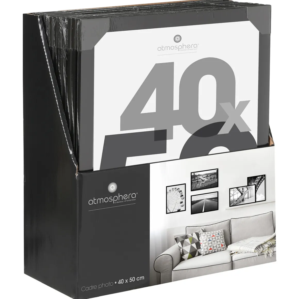 Portarretrato Lise Negro 40x50Cm