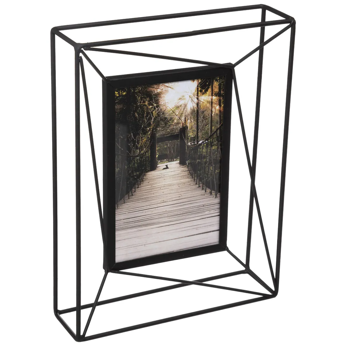 Portarretrato Metal Negro 10x15Cm