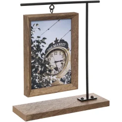 Portarretrato TYLER marrón con soporte 10x15cm