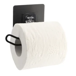 Portarrollos Papel Higiénico Metálico Con Adhesivo