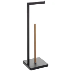 Portarrollos wc bambú NATUREO negro