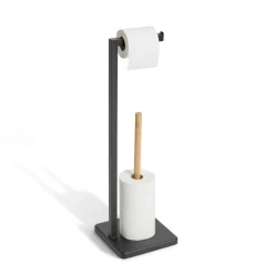 Portarrollos wc bambú NATUREO negro