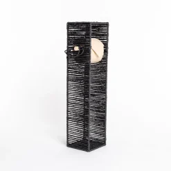 Portarrollos wc negro de cuerda