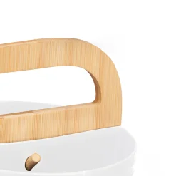 Portautensilios doble blanco