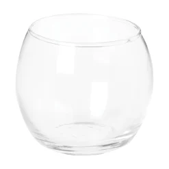 Portavelas De Vidrio Redondo 7Cm