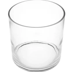 Portavelas De Vidrio 18x17.5Cm