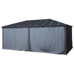 Pérgola BELIZE gris grafito 6x3,6m