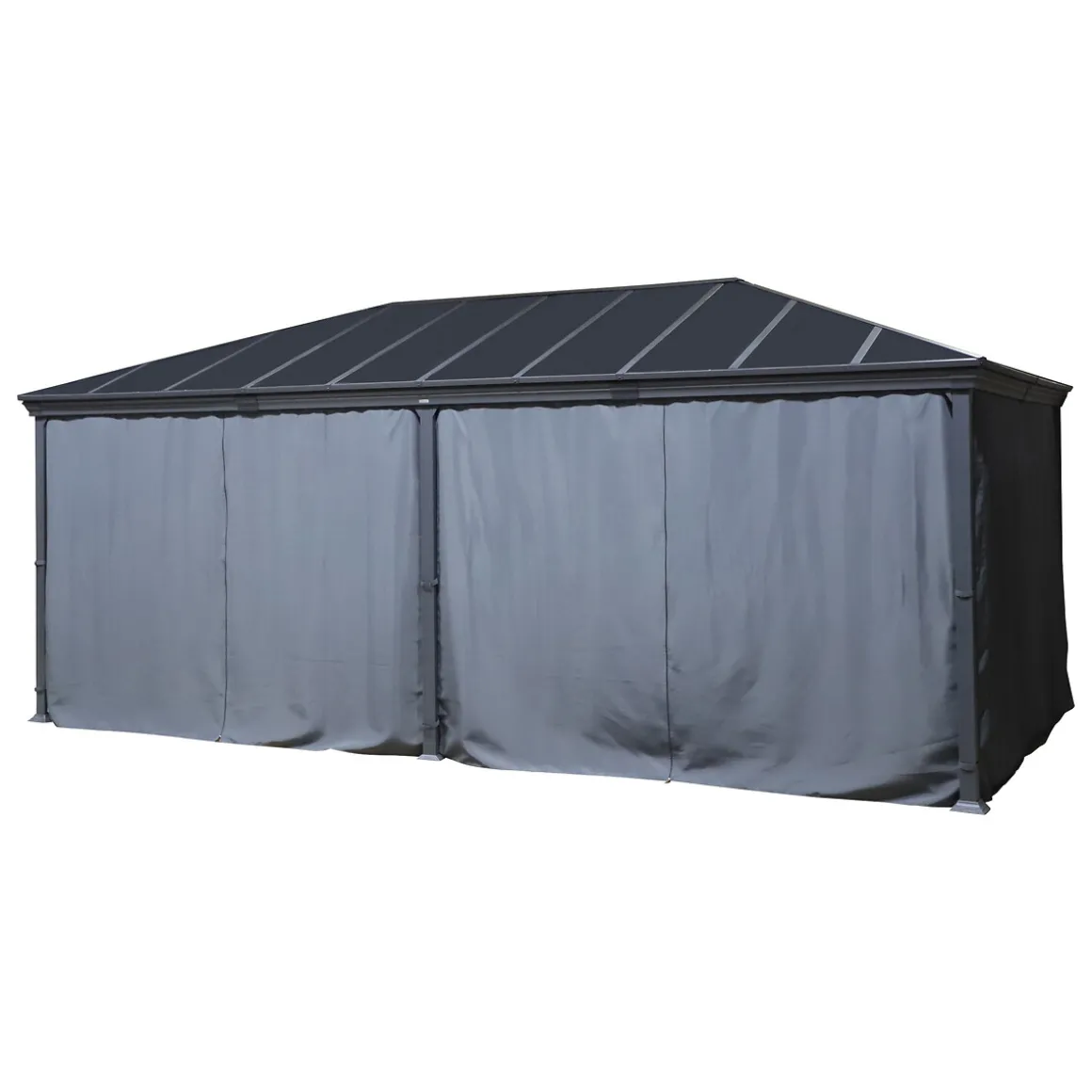 Pérgola BELIZE gris grafito 6x3,6m