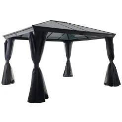 Pérgola BELIZE gris graphite 3x3,6m