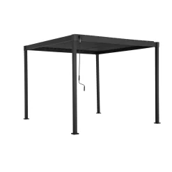Pérgola HOKIA gris graphite 3x3m