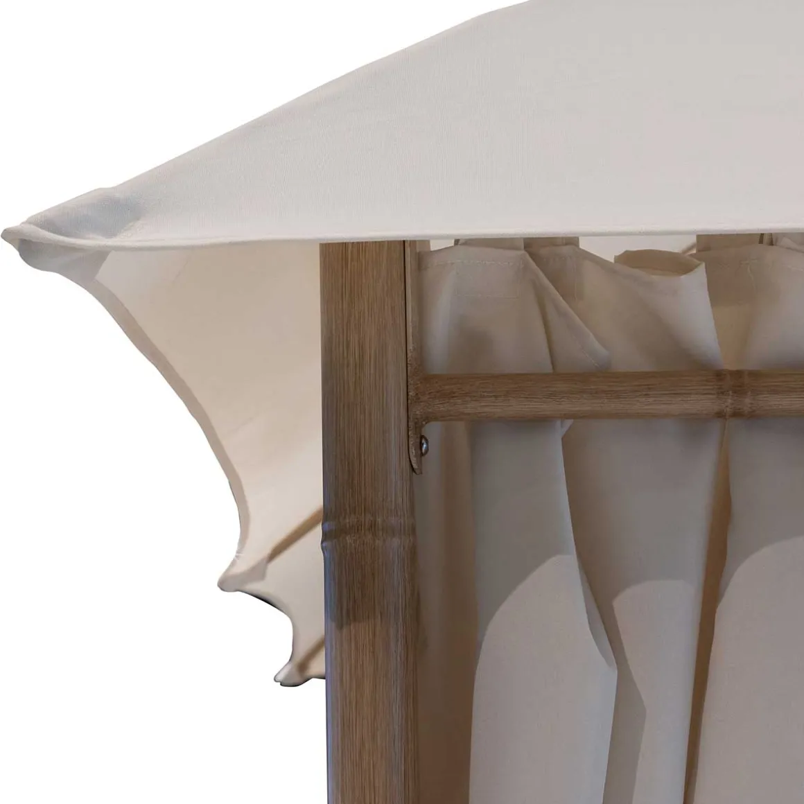 Pérgola Sawara Efecto Crudo 3x3M