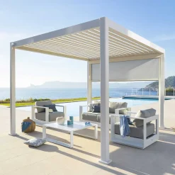 Pérgola ÉVORA blanca 3,6x3,6m
