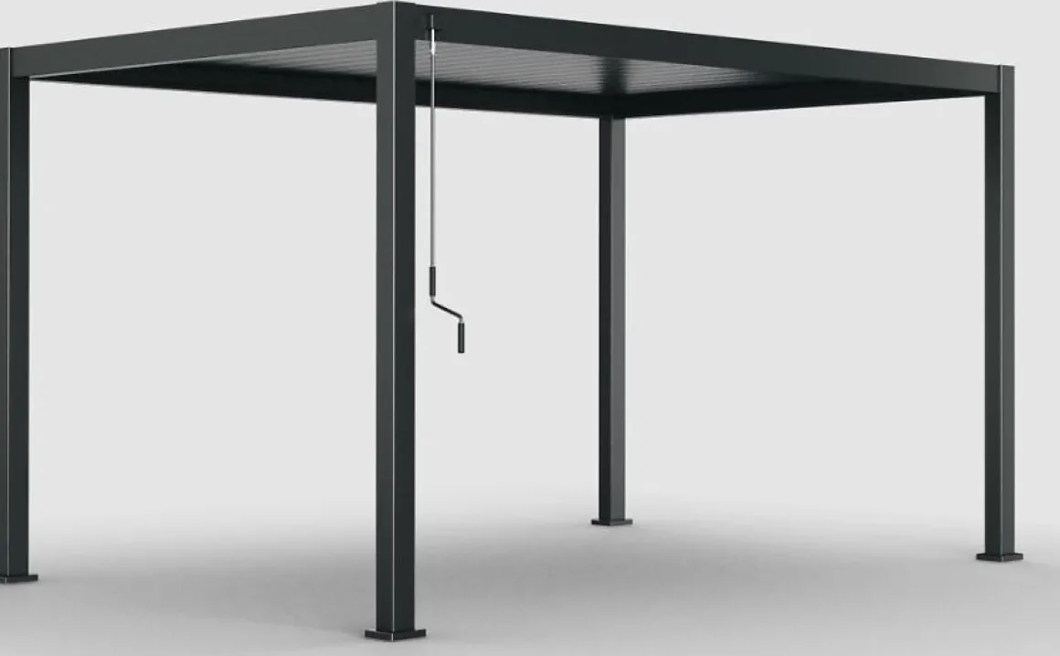 Pérgola ÉVORA gris graphite 4x3m