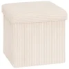 Puf con almacenaje marfil