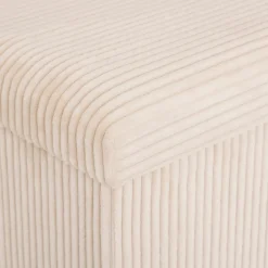 Puf con almacenaje marfil