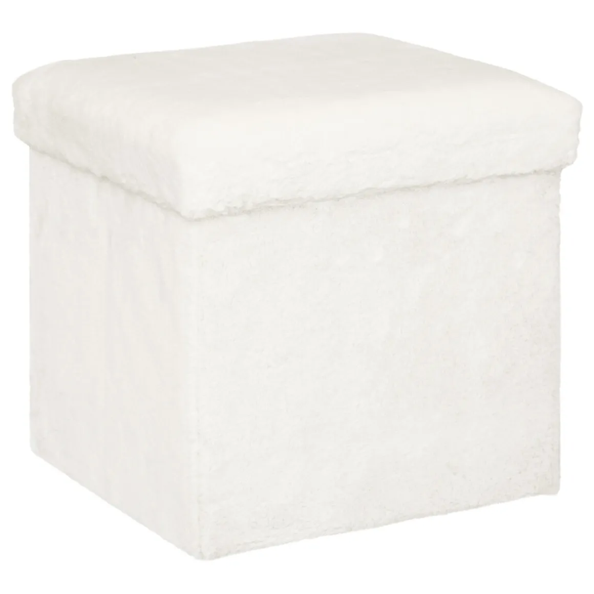 Puf De Pelo C/Almacenaje 38x38x38Cm