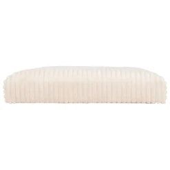 Puf doble con almacenaje marfil